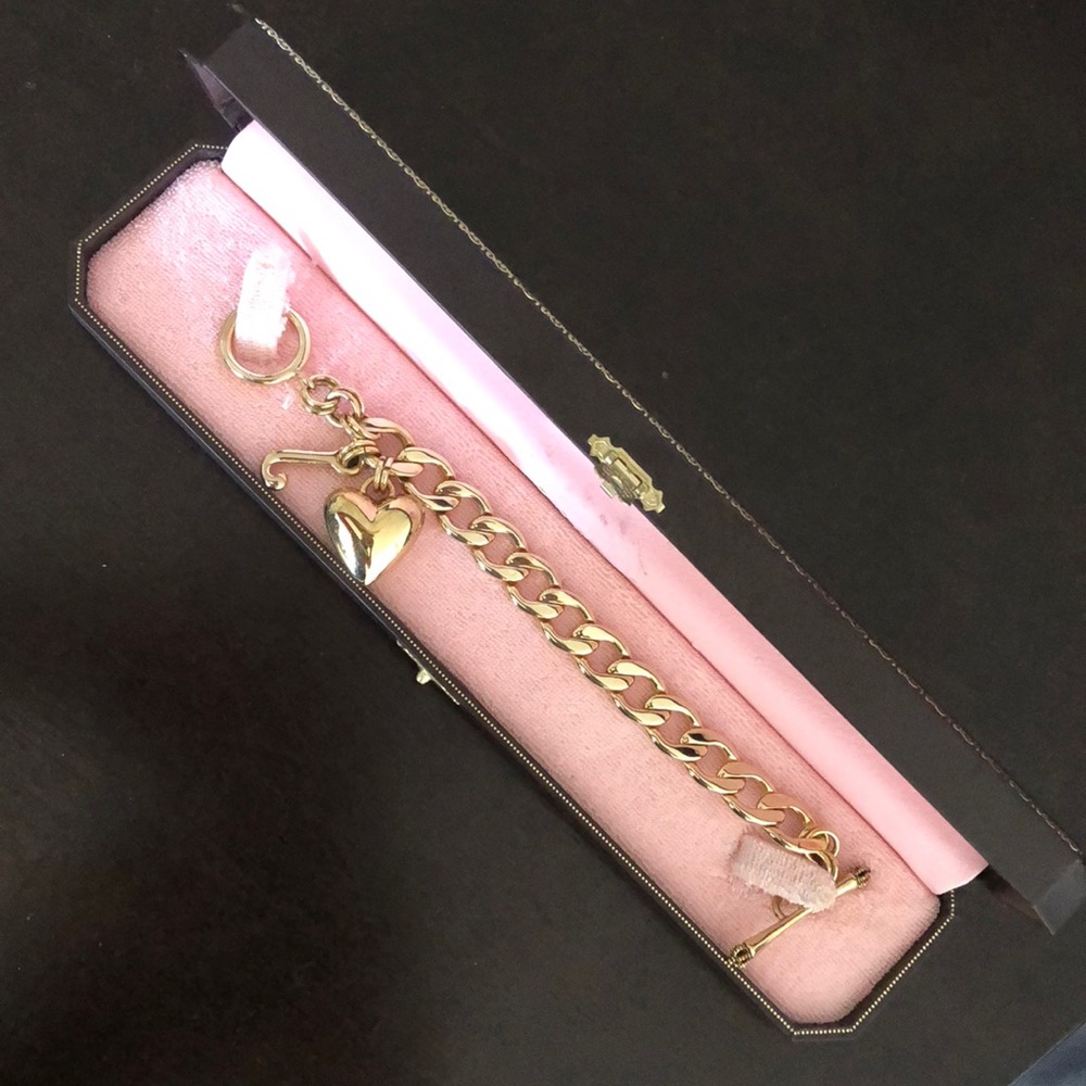 Juicy couture gold charm bracelet